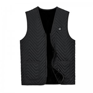 Black Heated Vest For Men - B892MB